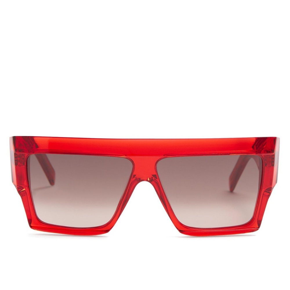 Céline Red Square Acetate Sunglasses